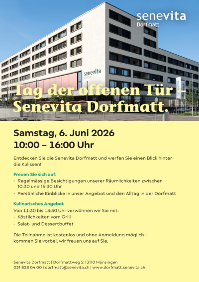 Tag der offenen Tür in der Senevita Dorfmatt