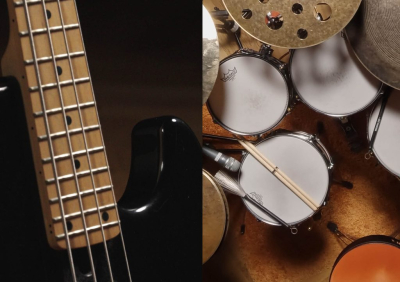 Musizierstunde E-Bass & Schlagzeug