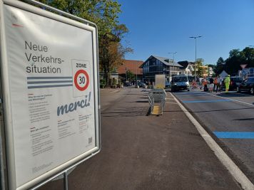 Bild neue Verkehrssituation Münsingen