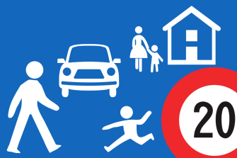 Zonensignalisation 20 km/h – Begegnungszone Gantrischweg