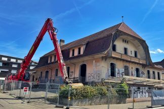 Neubau Gemeindehaus Münsingen - Abbruch alte Moschti