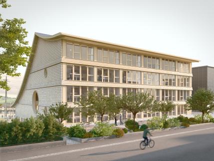 Neubau Gemeindehaus Ansicht Ostseite